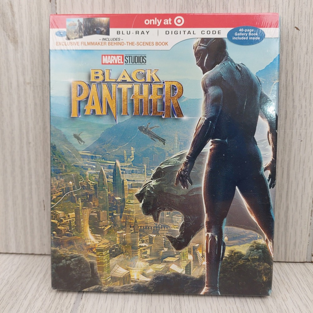 Marvel Black Panther Blu-ray Digital Target Exclusive Digibook Gallery Book NEW